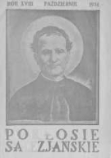 Pokłosie Salezjańskie. 1934 R.18 nr10