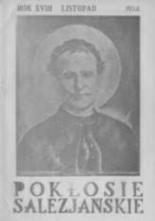 Pokłosie Salezjańskie. 1934 R.18 nr11