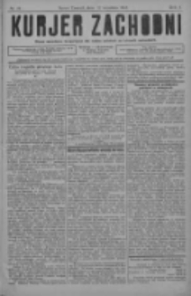 Kurjer Zachodni: pismo narodowe, bezpartyjne dla rodzin polskich na kresach zachodnich 1927.09.17 R.3 Nr75