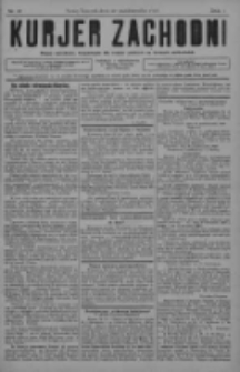 Kurjer Zachodni: pismo narodowe, bezpartyjne dla rodzin polskich na kresach zachodnich 1927.10.22 R.3 Nr85