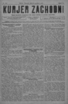 Kurjer Zachodni: pismo narodowe, bezpartyjne dla rodzin polskich na kresach zachodnich 1927.12.31 R.3 Nr105