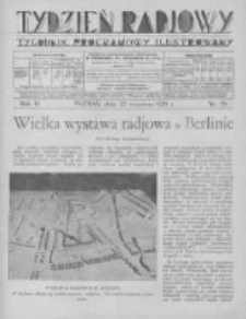 Tydzień Radjowy. 1929 R.3 nr39