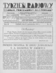 Tydzień Radjowy. 1929 R.3 nr43
