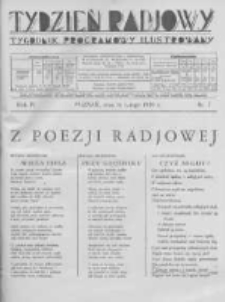 Tydzień Radjowy. 1930 R.4 nr7
