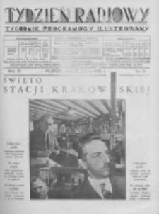 Tydzień Radjowy. 1930 R.4 nr11