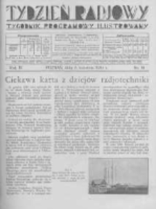 Tydzień Radjowy. 1930 R.4 nr14