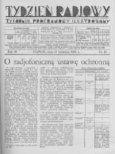 Tydzień Radjowy. 1930 R.4 nr15