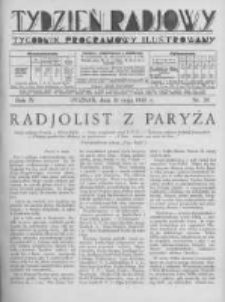 Tydzień Radjowy. 1930 R.4 nr20