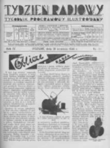 Tydzień Radjowy. 1930 R.4 nr38