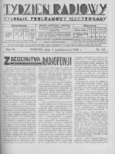 Tydzień Radjowy. 1930 R.4 nr40