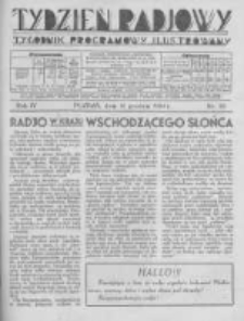 Tydzień Radjowy. 1930 R.4 nr50
