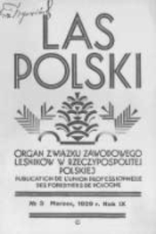 Las Polski. 1929 R.9 nr3