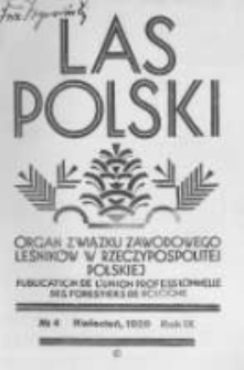 Las Polski. 1929 R.9 nr4