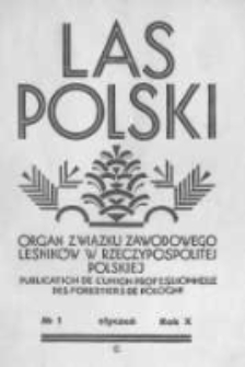 Las Polski. 1930 R.10 nr1