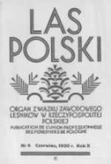 Las Polski. 1930 R.10 nr6