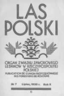 Las Polski. 1930 R.10 nr7