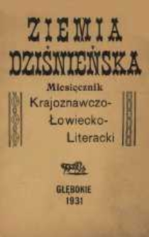 Ziemia Dziśnieńska. Rok 1 - 1931 Nr1