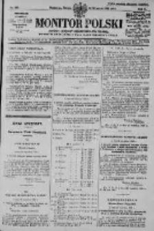 Monitor Polski. Dziennik Urzędowy Rzeczypospolitej Polskiej. 1928.09.29 R.11 nr225