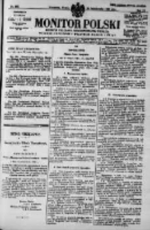 Monitor Polski. Dziennik Urzędowy Rzeczypospolitej Polskiej. 1928.10.23 R.11 nr245