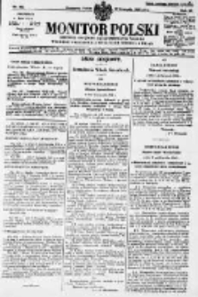 Monitor Polski. Dziennik Urzędowy Rzeczypospolitej Polskiej. 1928.11.17 R.11 nr266