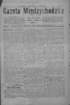 Gazeta Międzychodzka: niezależne pismo narodowe, społeczne i polityczne 1927.01.02 R.5 Nr1