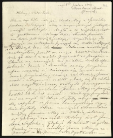 Listy do Jackowskiego Ignacego od Szczepanowskiego Ignacego