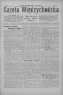 Gazeta Międzychodzka: niezależne pismo narodowe, społeczne i polityczne 1927.05.20 R.5 Nr58