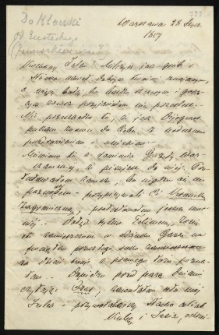 List Eustachego Januszkiewicza do Klaczko Juliana