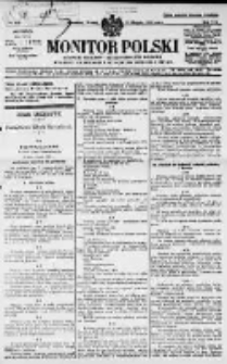 Monitor Polski. Dziennik Urzędowy Rzeczypospolitej Polskiej. 1929.08.13 R.12 nr185