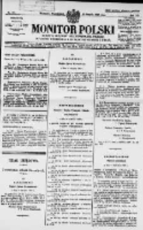 Monitor Polski. Dziennik Urzędowy Rzeczypospolitej Polskiej. 1929.08.26 R.12 nr195