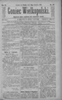 Goniec Wielkopolski: najtańsze pismo codzienne dla wszystkich stanów 1882.08.18 R.6 Nr187