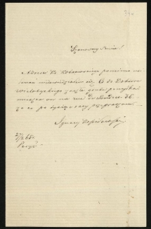 Listy od Kossiłowskiego Ignacego