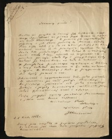 List od Kraszewskiego Józefa Ignacego