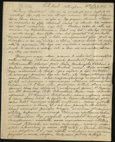 List od Kuczyńskiego Wincentego Franciszka