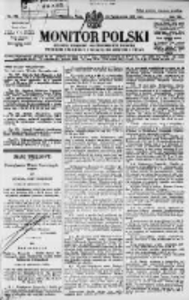 Monitor Polski. Dziennik Urzędowy Rzeczypospolitej Polskiej. 1929.10.23 R.12 nr245