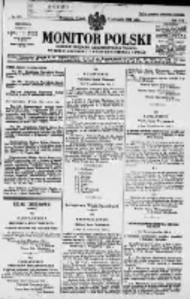 Monitor Polski. Dziennik Urzędowy Rzeczypospolitej Polskiej. 1929.11.05 R.12 nr255