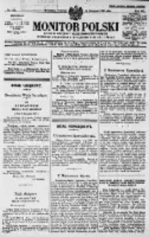 Monitor Polski. Dziennik Urzędowy Rzeczypospolitej Polskiej. 1929.11.14 R.12 nr262