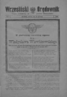 Wrzesiński Orędownik: organ urzędowy na powiat wrzesiński = Wreschener Stadt- und Kreisblatt: amtlicher Anzeiger für den Kreis Wreschen 1920.01.13 R.2 Nr6