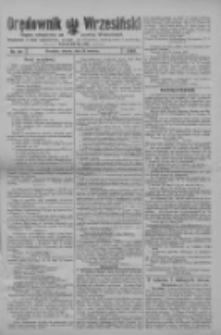 Orędownik Wrzesiński: organ urzędowy na powiat wrzesiński 1920.04.20 R.2 Nr46