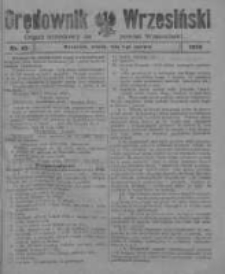 Orędownik Wrzesiński: organ urzędowy na powiat wrzesiński 1920.06.01 R.2 Nr62