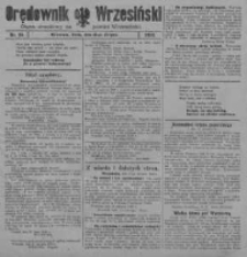 Orędownik Wrzesiński: organ urzędowy na powiat wrzesiński 1920.08.18 R.2 Nr85