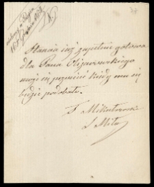 List od Mikułowskiej Teofil