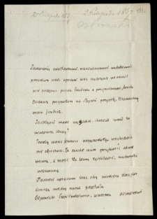 Listy od Orpiszewskiego Ludwika do Niedźwieckiego