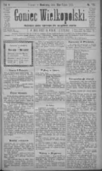 Goniec Wielkopolski: najtańsze pismo codzienne dla wszystkich stanów 1881.07.31 R.5 Nr173