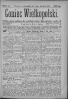 Goniec Wielkopolski: najtańsze pismo codzienne dla wszystkich stanów 1877.04.19 Nr43