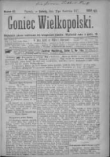Goniec Wielkopolski: najtańsze pismo codzienne dla wszystkich stanów 1877.04.21 Nr45