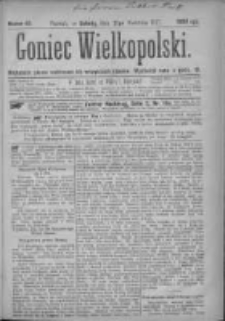 Goniec Wielkopolski: najtańsze pismo codzienne dla wszystkich stanów 1877.04.21 Nr45