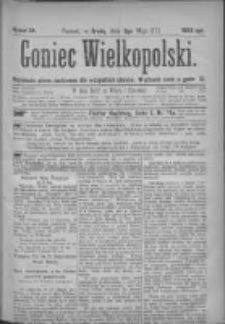 Goniec Wielkopolski: najtańsze pismo codzienne dla wszystkich stanów 1877.05.02 Nr54