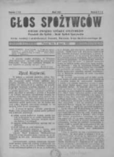 Głos Spożywców. 1921. Nr1-2