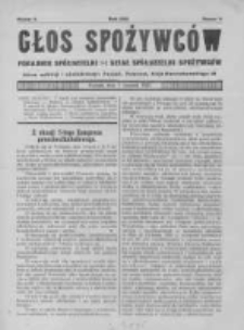 Głos Spożywców. 1922. Nr8